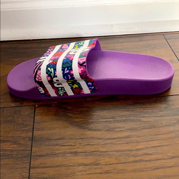 adidas adilette violet